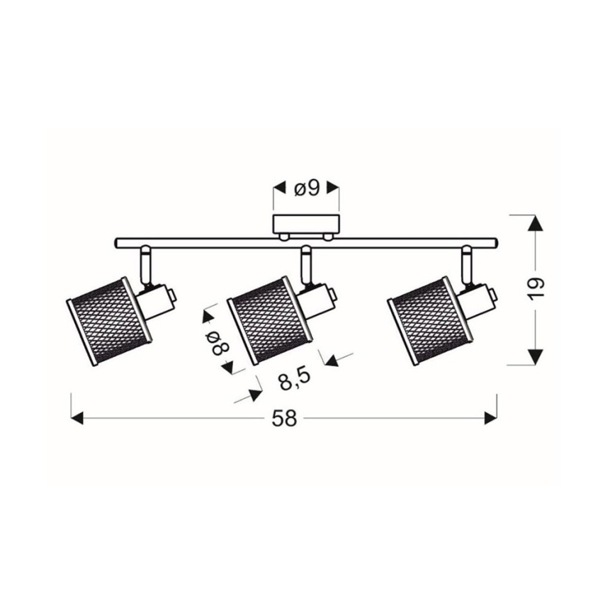 Lampa CANABERA 3xE14/40W/230V