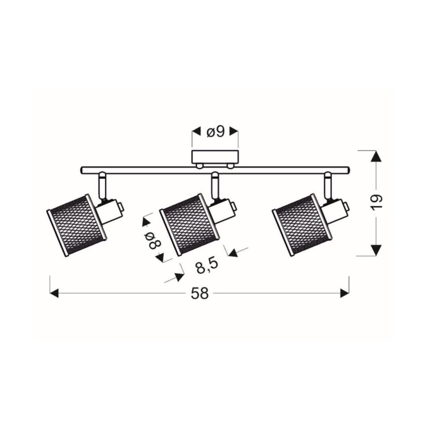 Lampa CANABERA 3xE14/40W/230V