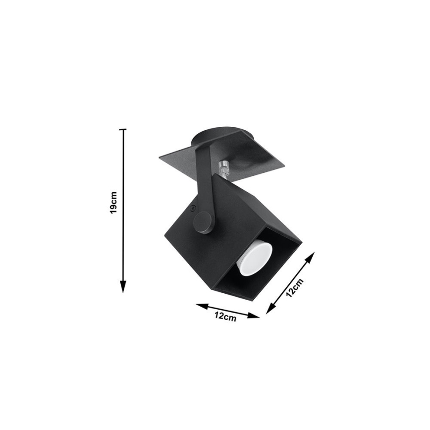Lampa CEDRA 1 1xGU10/40W/230V melns