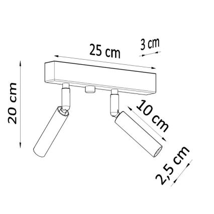 Lampa EYETECH 2xG9/12W/230V balts