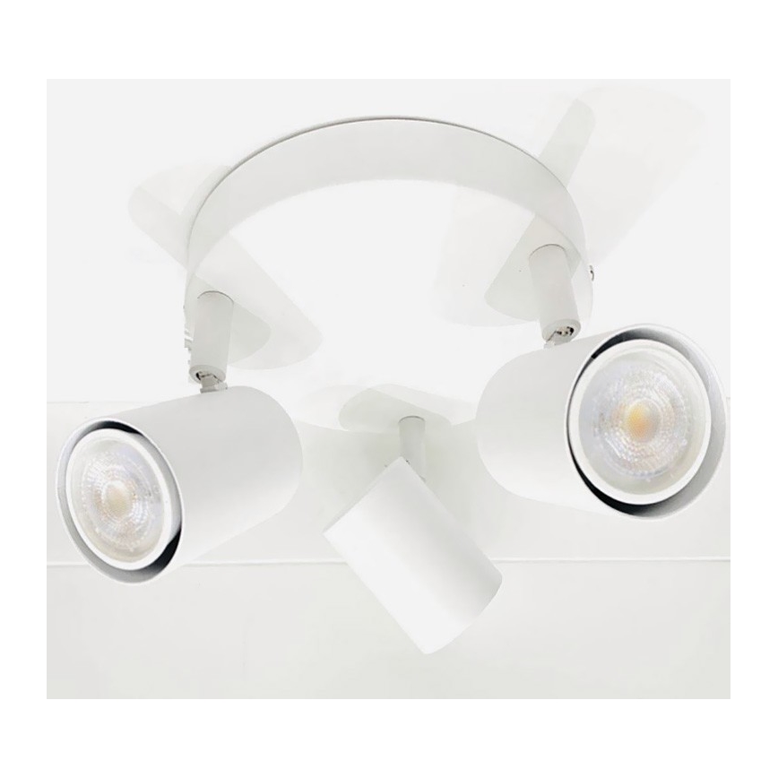 Lampa FARGO 3xGU10/30W/230V balts
