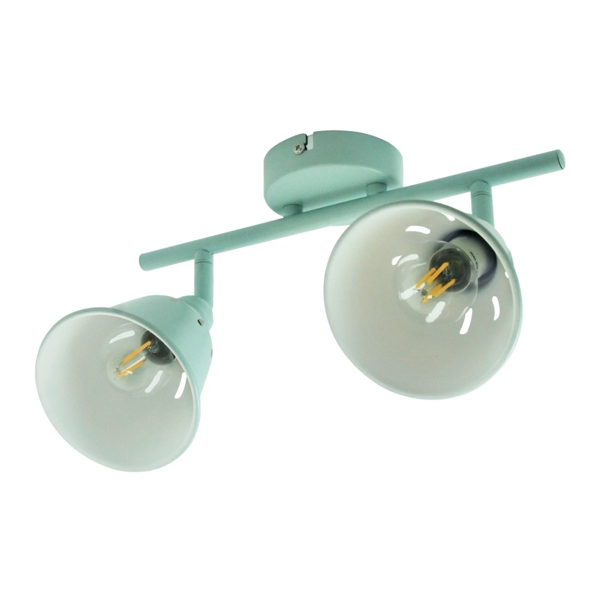 Lampa FIONA 2xE14/8W/230V zaļš