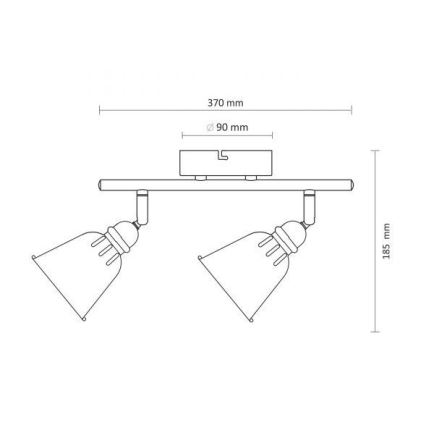 Lampa FIONA 2xE14/8W/230V zaļš