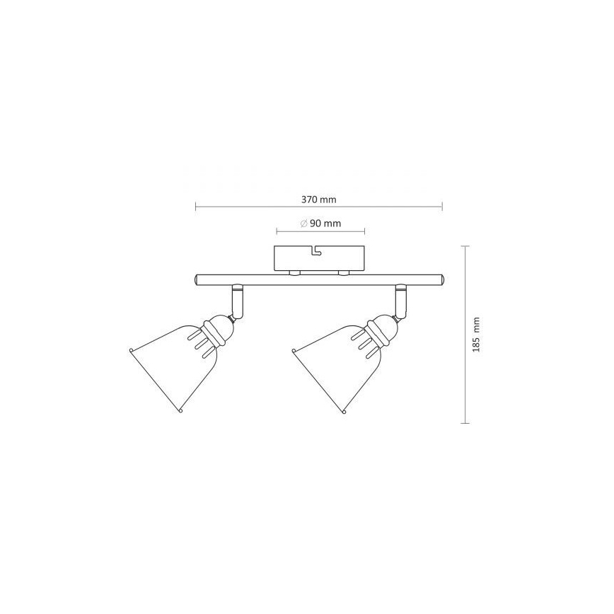 Lampa FIONA 2xE14/8W/230V zaļš