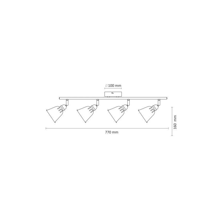 Lampa FIONA 4xE14/8W/230V zaļš