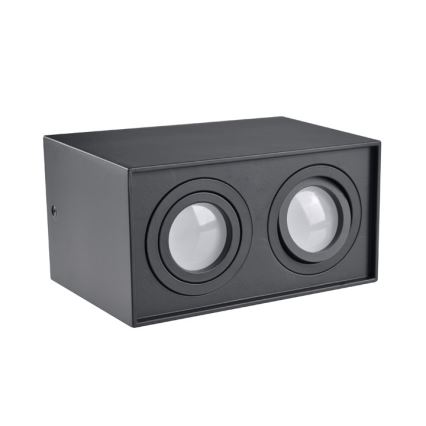Lampa HADAR Q2 2xGU10/10W/230V melns