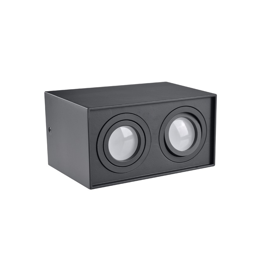 Lampa HADAR Q2 2xGU10/10W/230V melns