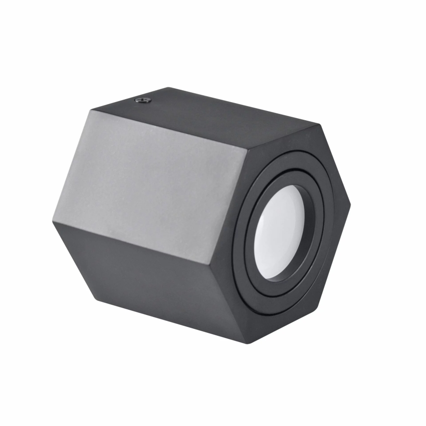 Lampa HEXAGON 1xGU10/10W/230V melns