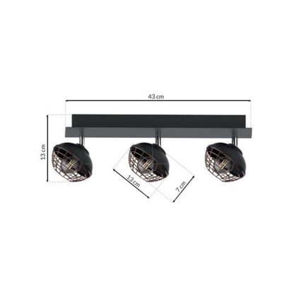 Lampa LOGAN 3xE14/40W/230V