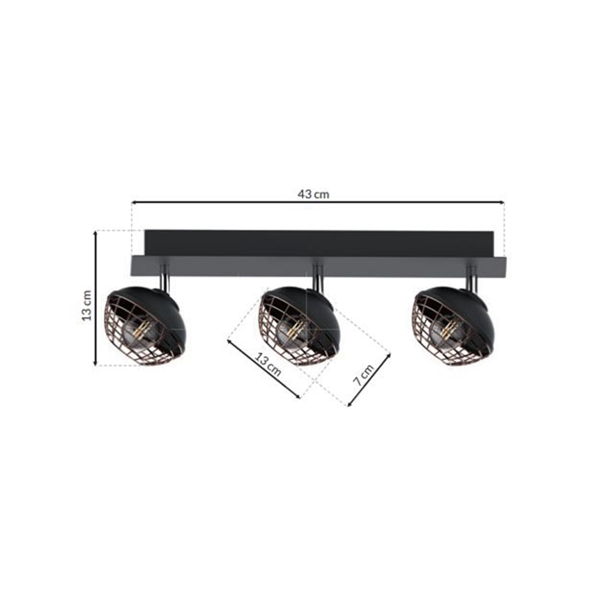 Lampa LOGAN 3xE14/40W/230V