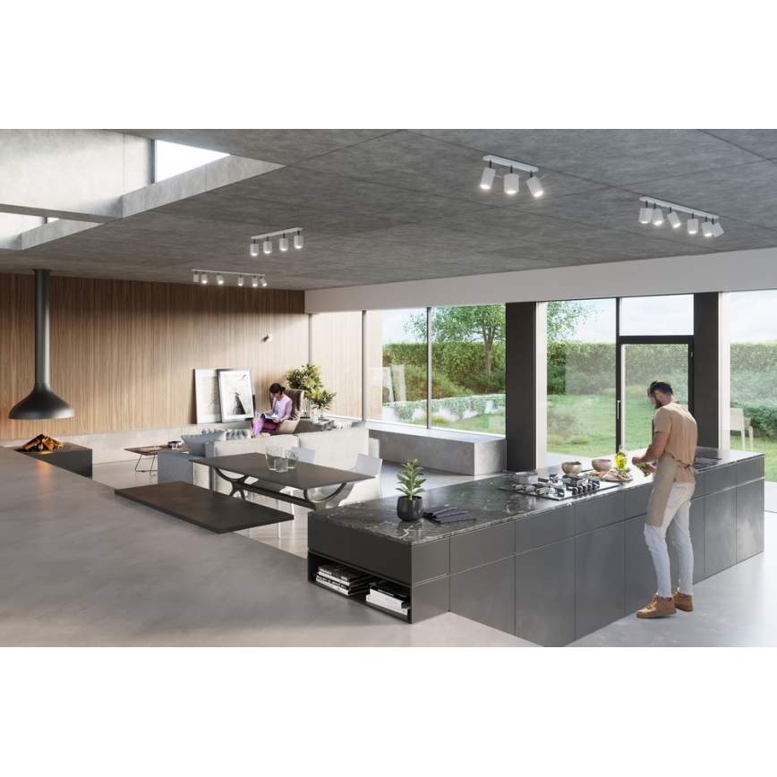 Lampa MERIDA 2 2xGU10/40W/230V balts