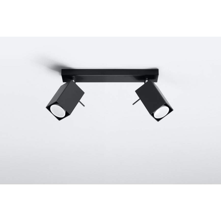 Lampa MERIDA 2 2xGU10/40W/230V melns
