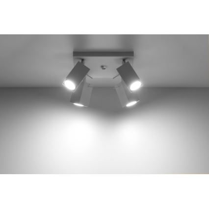 Lampa MERIDA 4 4xGU10/40W/230V balts