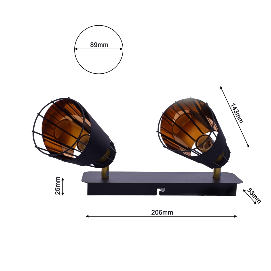 Lampa RICK 2xE14/40W/230V