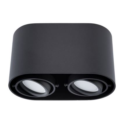 Lampa SIROK 2xGU10/30W/230V melns