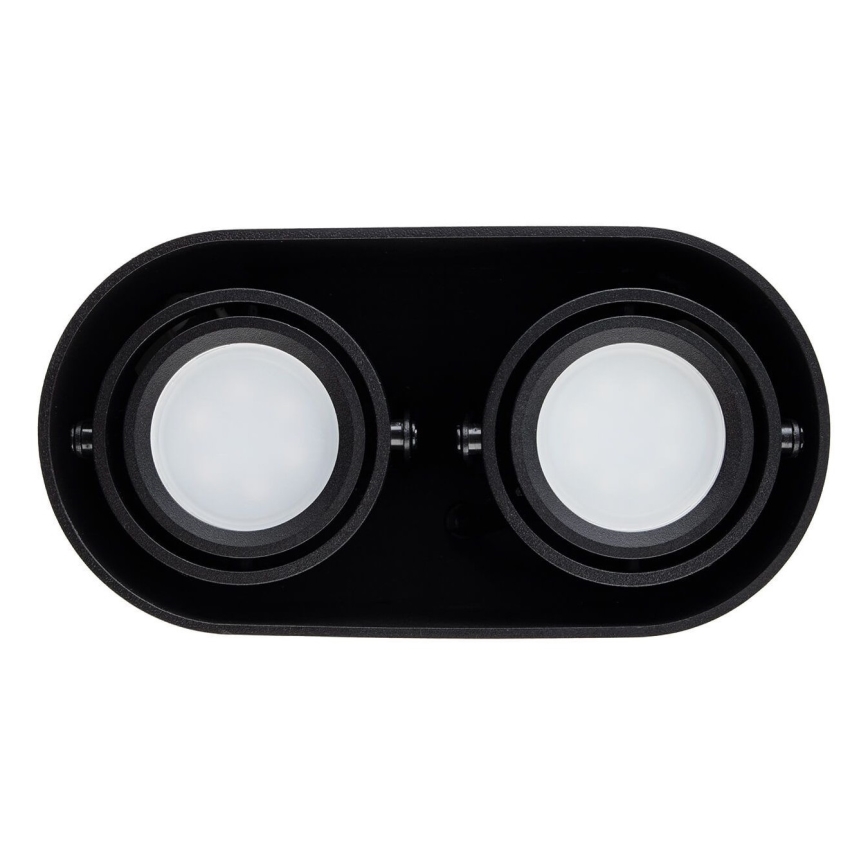 Lampa SIROK 2xGU10/30W/230V melns