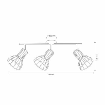 Lampa SOFIA 3xE14/8W/230V