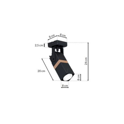 Lampa VIDAR 1xGU10/25W/230V