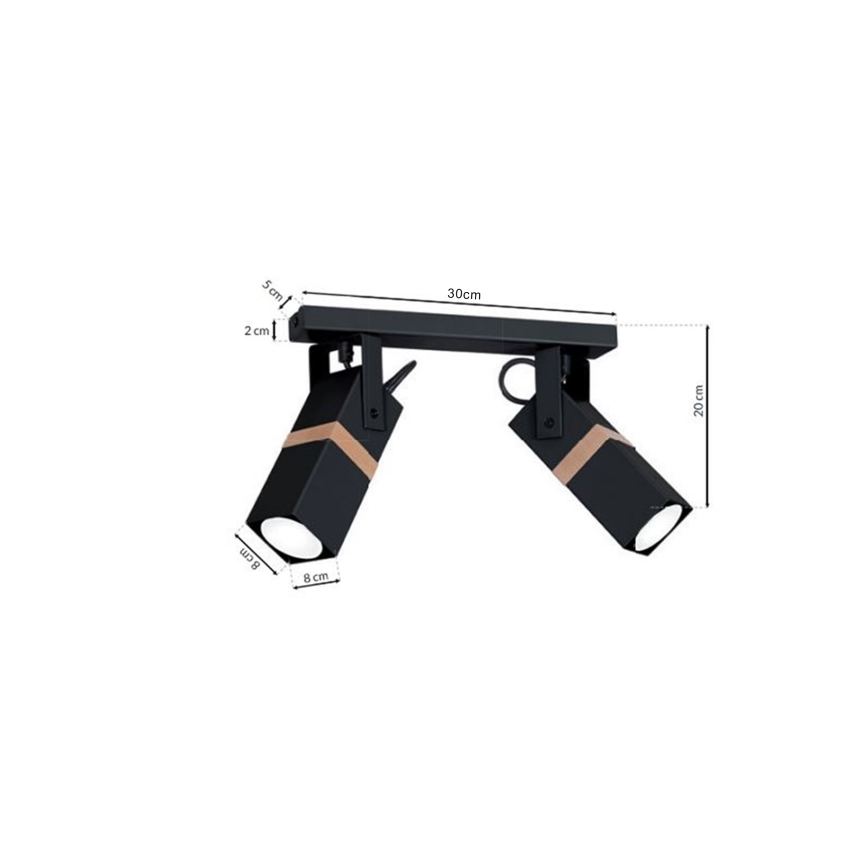 Lampa VIDAR 2xGU10/25W/230V