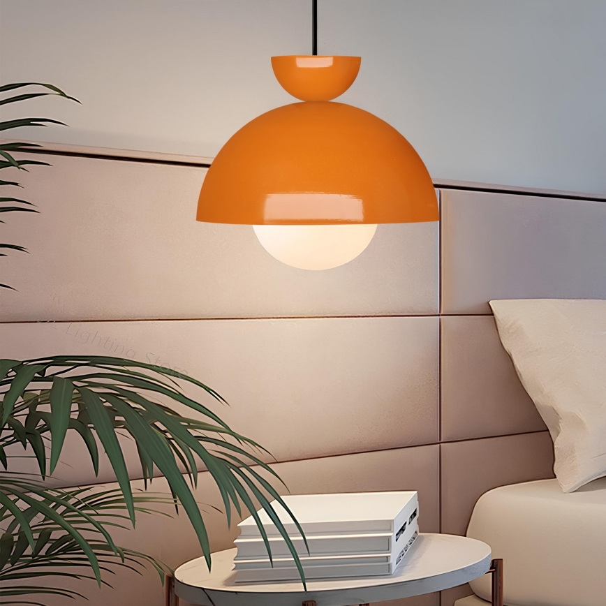 Lampas ar rokturi SALVA 1xE27/15W/230V oranžā