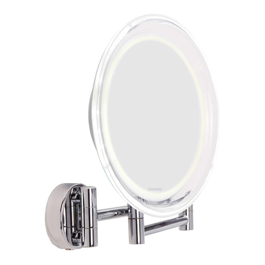 Lanaform - LED Sienas kosmētikas spogulis WALL LED/4xAAA
