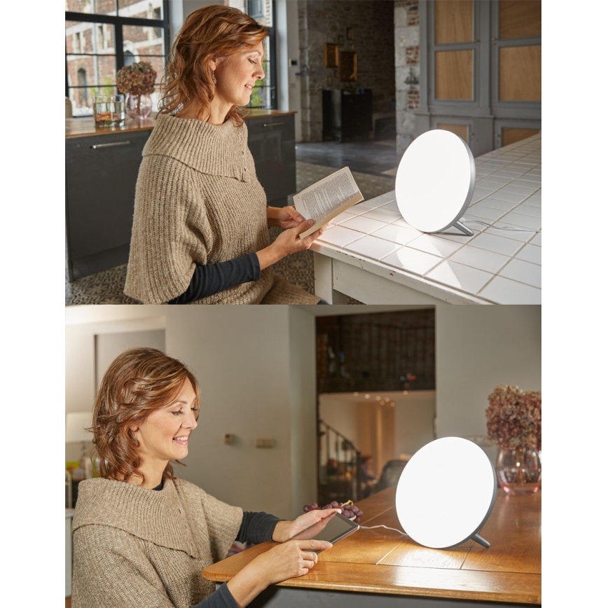 Lanaform - LED Viedā daudzfunkcionālā galda lampiņa WL-100C LED/5W/5V