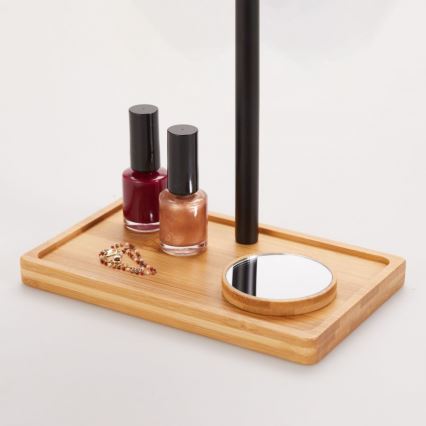 Lanaform - Regulējams kosmētikas spogulis ar LED apgaismojumu 5V USB bambuss