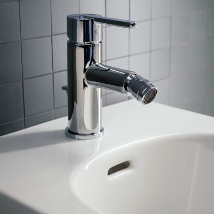 LAUFEN H3410810041141 - Bidē krāns + noteka ar pārplūdi LUA spīdīgi hromēts