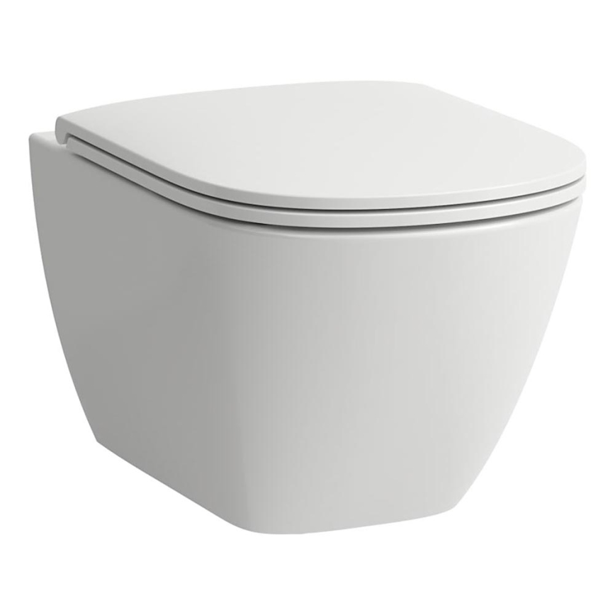 LAUFEN H8200800000001 - Pie sienas stiprināms tualetes pods LUA keramika/balta