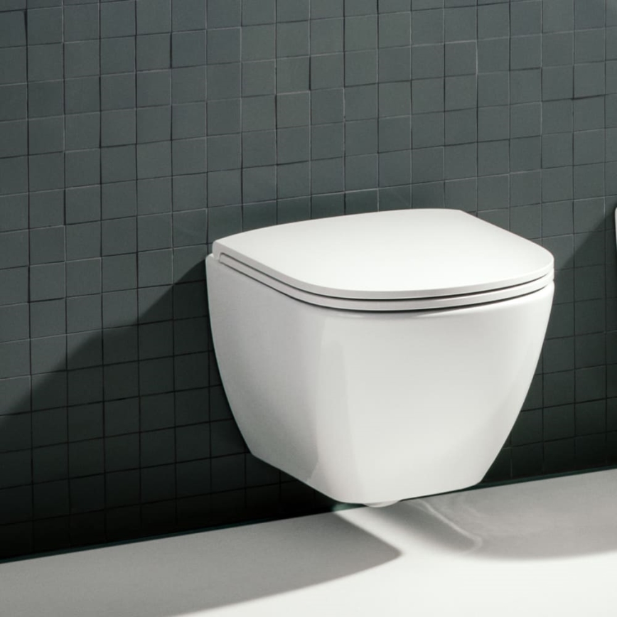 LAUFEN H8200800000001 - Pie sienas stiprināms tualetes pods LUA keramika/balta