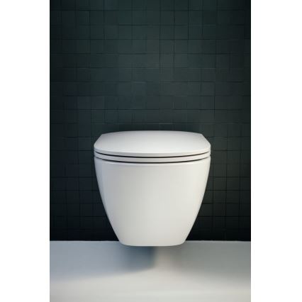 LAUFEN H8200800000001 - Pie sienas stiprināms tualetes pods LUA keramika/balta