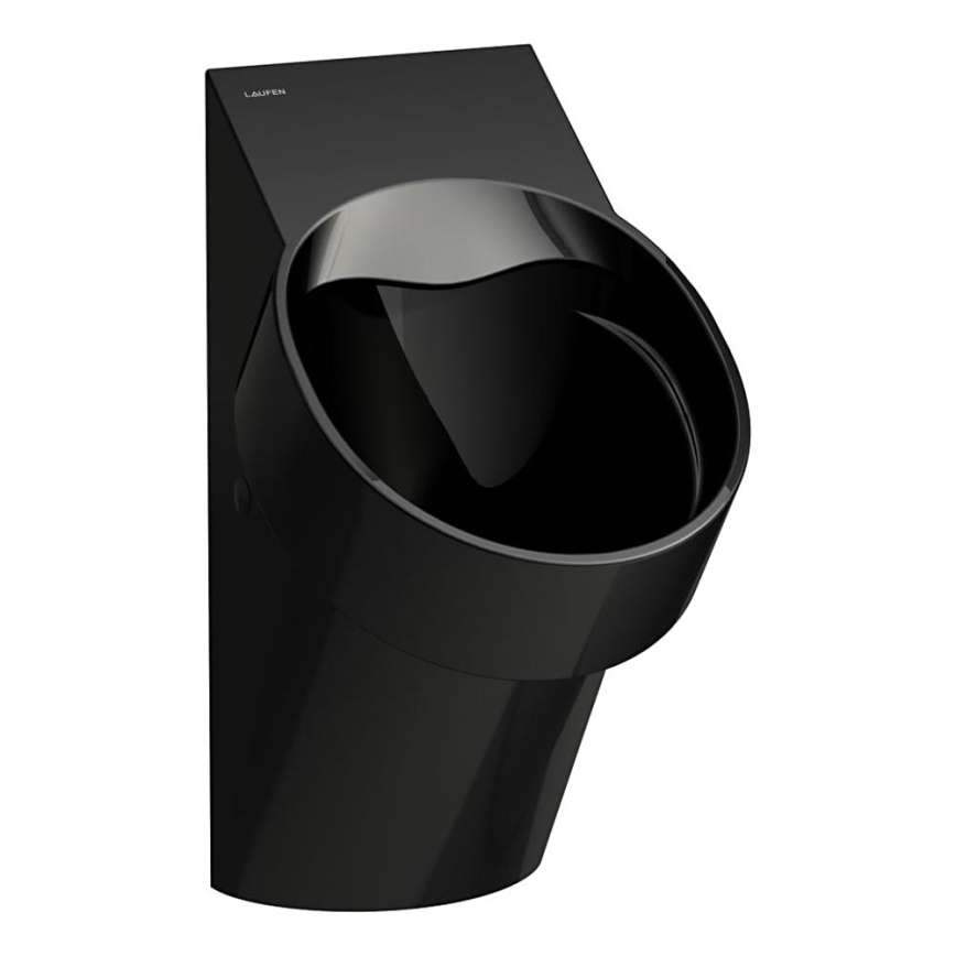 LAUFEN H8402860200001 - Pisuārs ar VAL sensoru 230V, aizmugurējais ūdens pievads, aizmugurējā noteka, keramika/spīdīgi melns