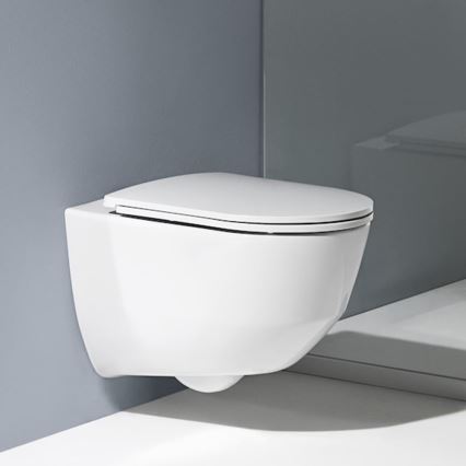LAUFEN H8669550000001 - Sienas stiprināms WC PRO keramika/balts + SoftClose PRO tualetes sēdeklis duroplasts/balts