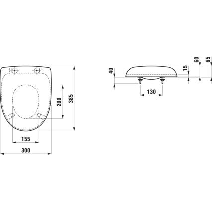 LAUFEN H8910303000001 - Bērnu tualetes sēdeklis FLORAKIDS duroplasts/balta