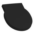 LAUFEN H8942827160001 - Pisuāra vāks SoftClose VAL, no duroplasta, matētā melnā krāsā