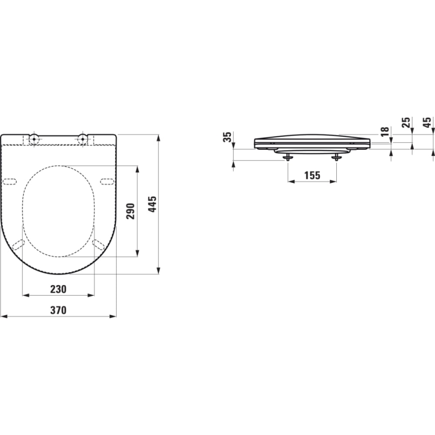 LAUFEN H8989660000001 - Tualetes poda vāks SoftClose PRO duroplast/balta