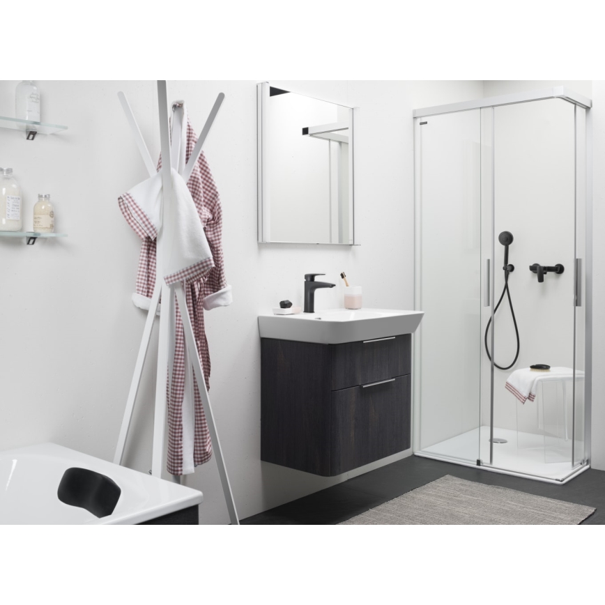 LAUFEN HF500702428000 - Izlietnes krāns LAURIN 16,2 cm titāna matēts melna