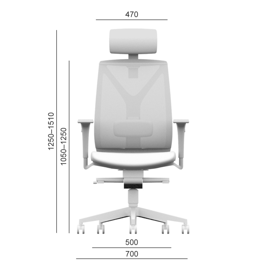 LD Seating - Biroja krēsls LEAF melns/zils
