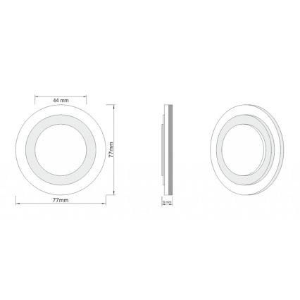 LDST LI-01-SS-BC8 - Kāpņu telpas lampa LILI 8xLED/1.2W/230V