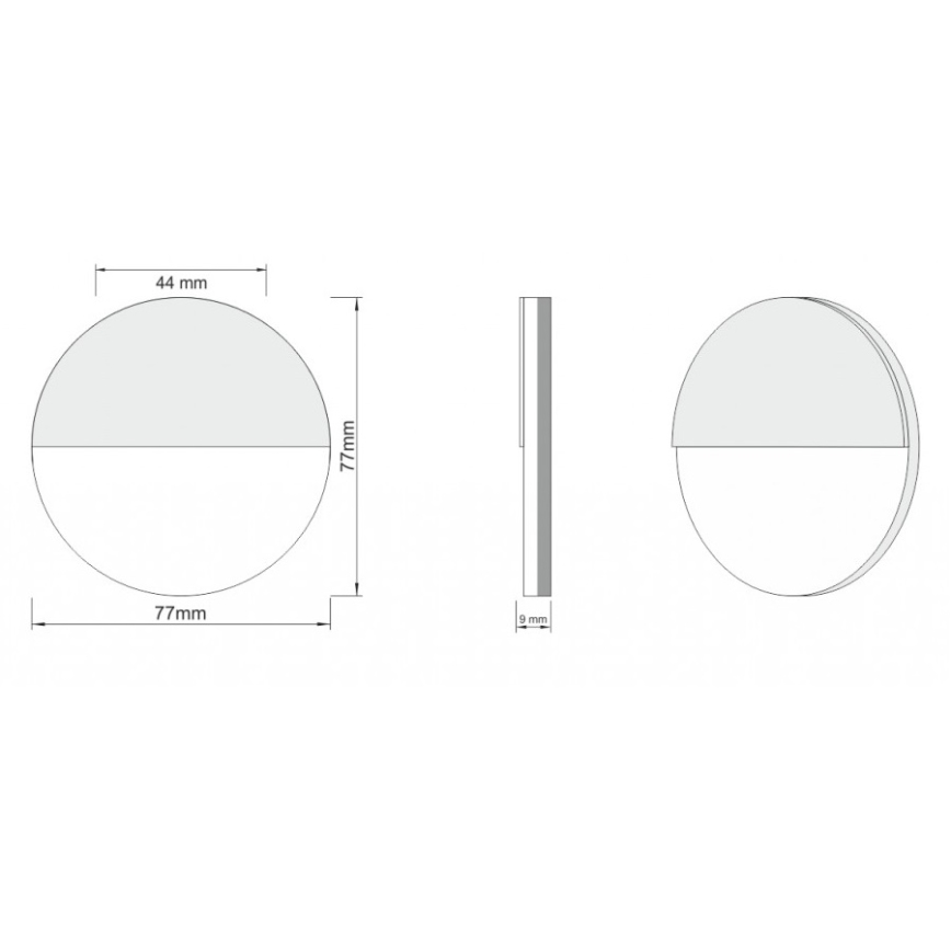 LDST RO-01-SZ-BZ4 - LED kāpņu telpas gaismeklis ROBIN 4xLED/1,2W/230V zelta 6500K