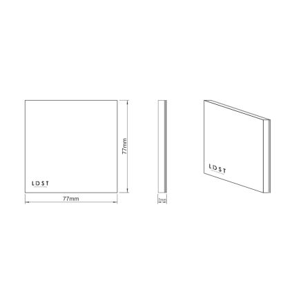 LDST SI-01-L-BC8 - Kāpņu telpas gaismeklis SILVER 8xLED/1,2W/230V