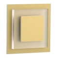LDST SU-01-SZ-BC8 - LED kāpņu telpas gaismeklis SUNNY 8xLED/1,2W/230V zelta 3500K