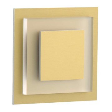 LDST SU-01-SZ-BC8 - LED kāpņu telpas gaismeklis SUNNY 8xLED/1,2W/230V zelta 3500K