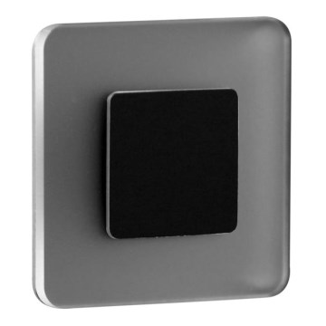 LDST SW-01-SC-BZ8 - LED kāpņu telpas gaismeklis SWIFT 8xLED/1,2W/230V matēts melns