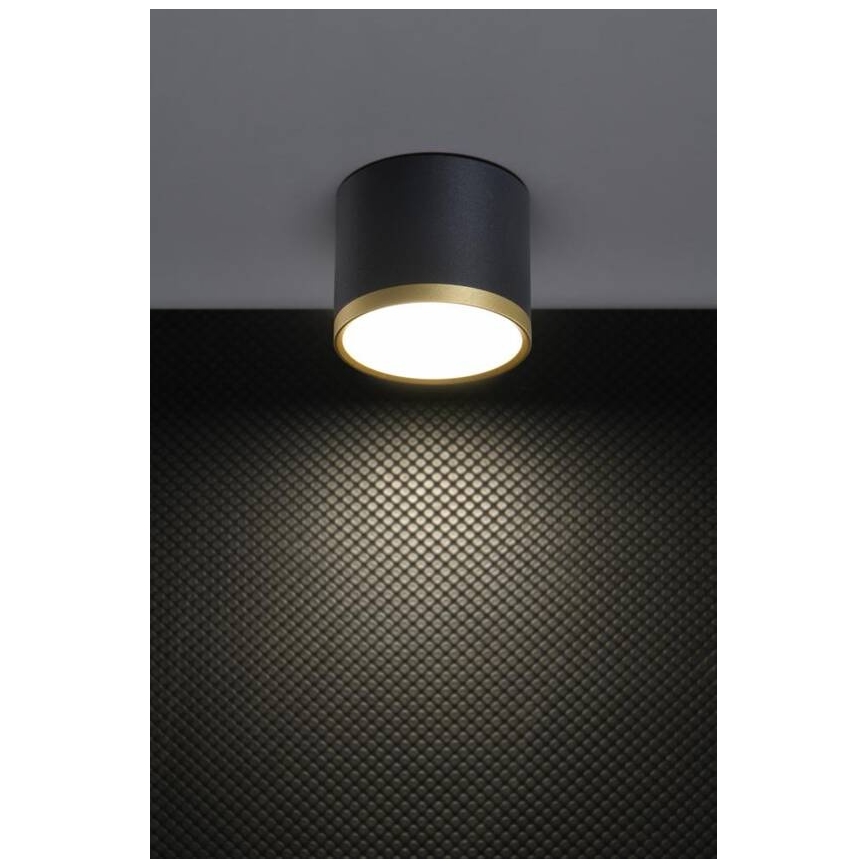 LED akcenta gaismeklis TUBA LED/9W/230V melns/zelts
