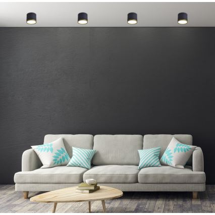 LED akcenta gaismeklis TUBA LED/9W/230V melns/zelts