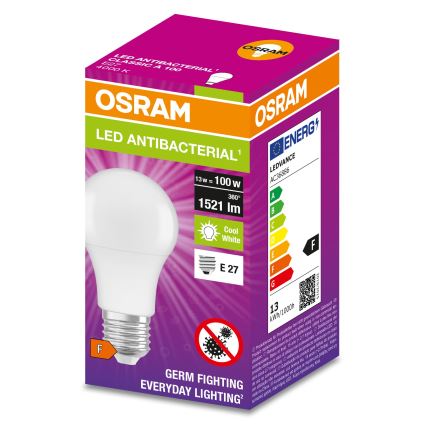 LED Antibakteriāla spuldze A100 E27/13W/230V 4000K - Osram