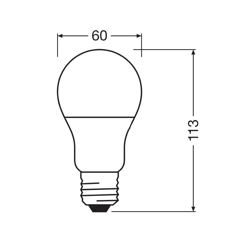 LED Antibakteriāla spuldze A60 E27/8,5W/230V 4000K - Osram