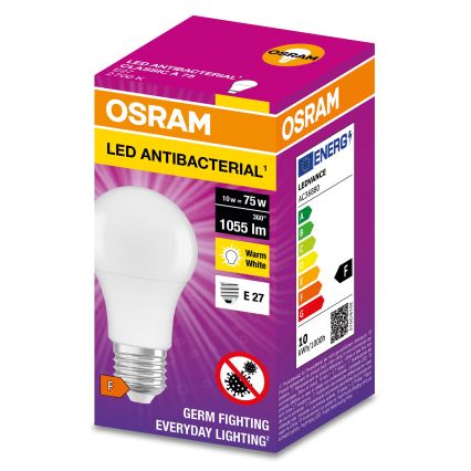 LED Antibakteriāla spuldze A75 E27/10W/230V 2700K - Osram