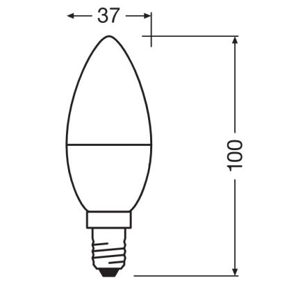 LED Antibakteriāla spuldze B40 E14/4,9W/230V 2700K - Osram